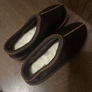 UGG Men's Dark Brown Slip-On Loafers